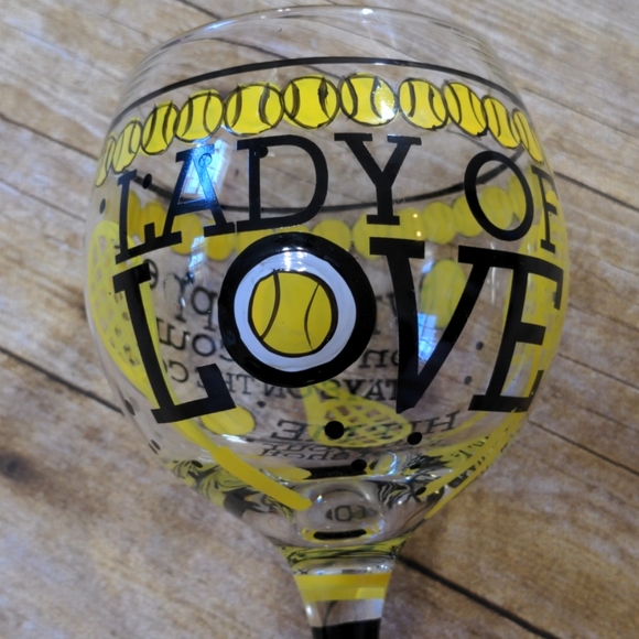 Tennis Wine Glass - Picture 2 of 8